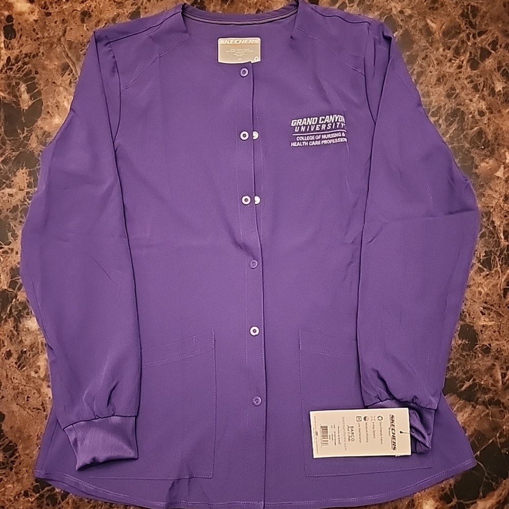 Purple Grand Canyon University Scrub  Jacket
